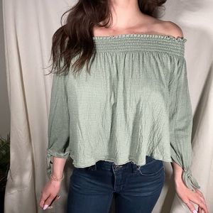Free People off the shoulder crop top!